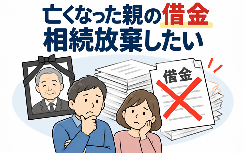 亡くなった親に多額の借金が！兄弟全員で相続放棄